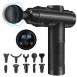 Zerolia Massagepistole mit LCD Touchscreen 10 Köpfe für Schulter Körper Rücken