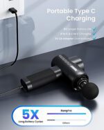 RENPHO Massagepistole Aktive, Schwarz – Bild 4