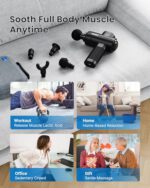 RENPHO Massagepistole Aktive, Schwarz – Bild 6