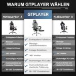 GTPLAYER Büro Stuhl mit Massage – Bild 7