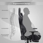 Fantasylab Gaming Stuhl Schwarz – Bild 8