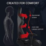 KCREAM Gaming Stuhl Schwarz – Bild 2