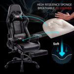 KCREAM Gaming Stuhl Schwarz – Bild 3