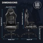 KCREAM Gaming Stuhl Schwarz – Bild 7