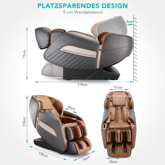 NAIPO Massagesessel - NAIPO A350 MGC-A350BR – Bild 8
