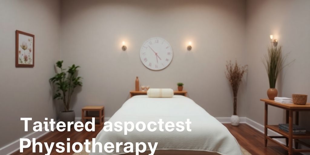 Massagebehandlung mit entspannender Raumgestaltung und Licht.