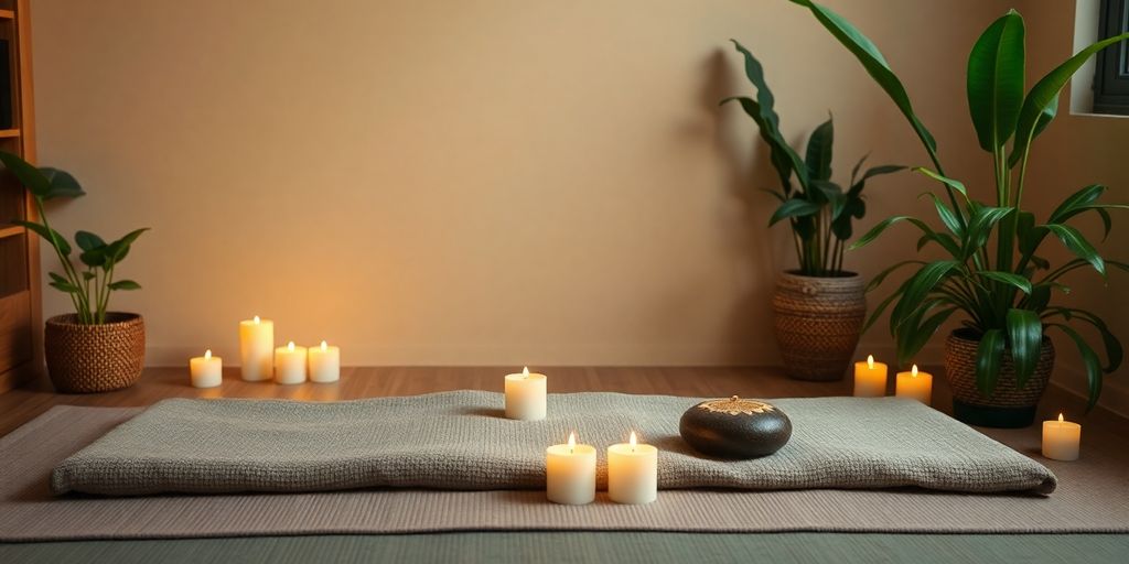 Ein ruhiger Shiatsu-Therapieraum mit entspannender Atmosphäre.
